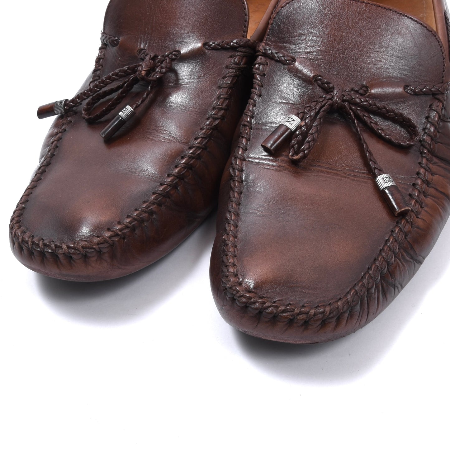 Ermenegildo Zegna Fahrschuhe, Größe EU 9 / US 10 – Braun