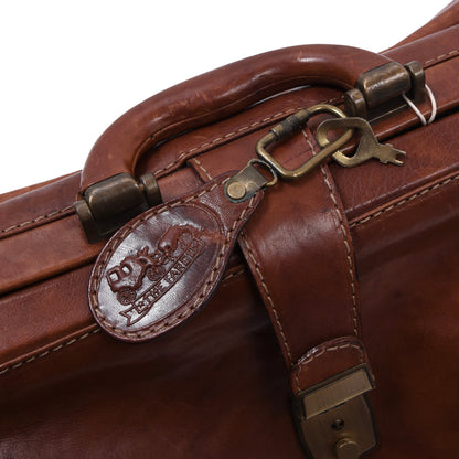 Die Fargo Leder Arzttasche/Handgepäck ca. 36,5cm - Braun