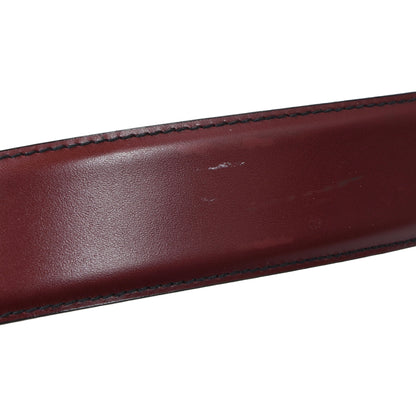 Etienne Aigner Leather Belt Size 85/34 ca. 100cm - Brown-Burgundy