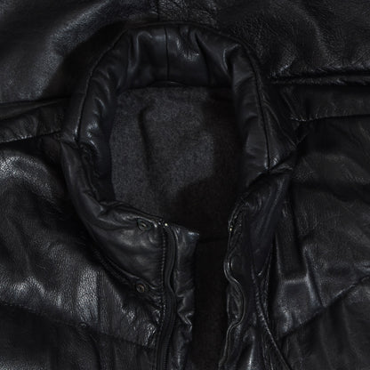 Don Gil Leather Quilted Jacket Size 50 - Black