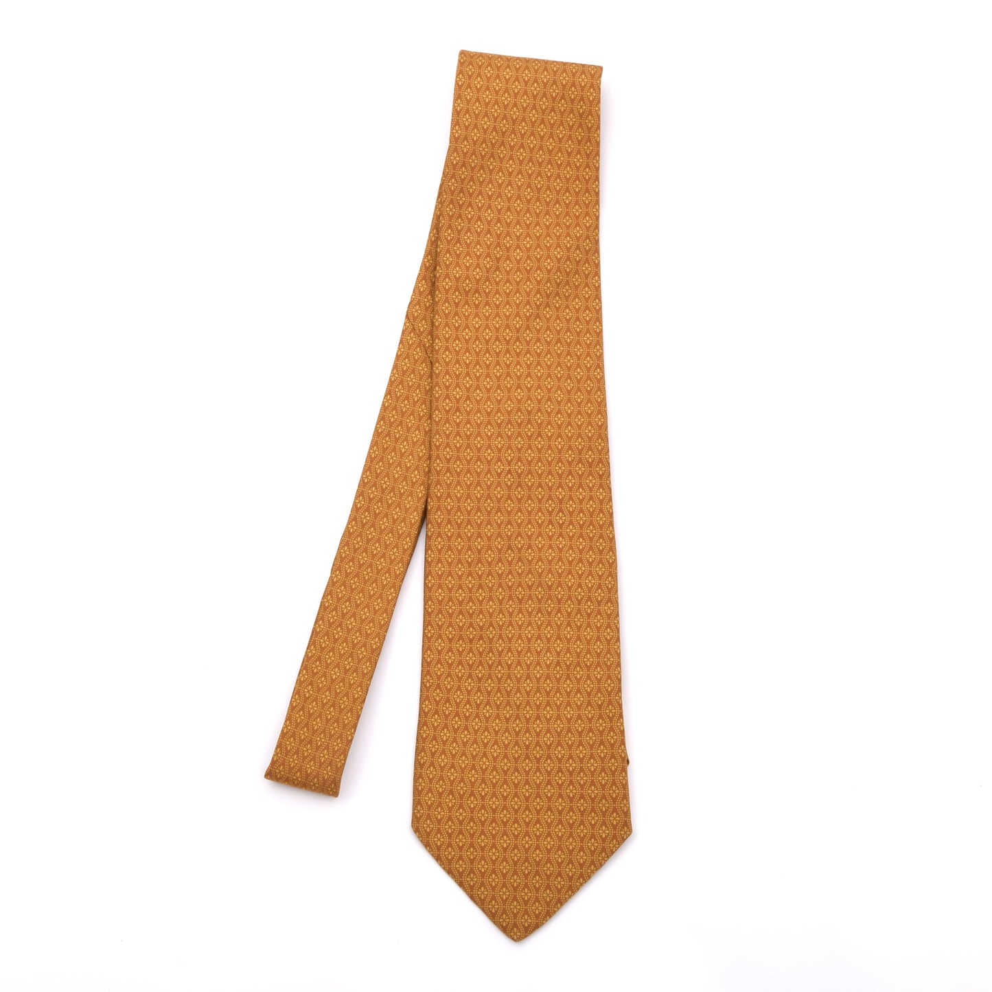 Etro Milano Seidenkrawatte Made in Italy - Ocker/Orange