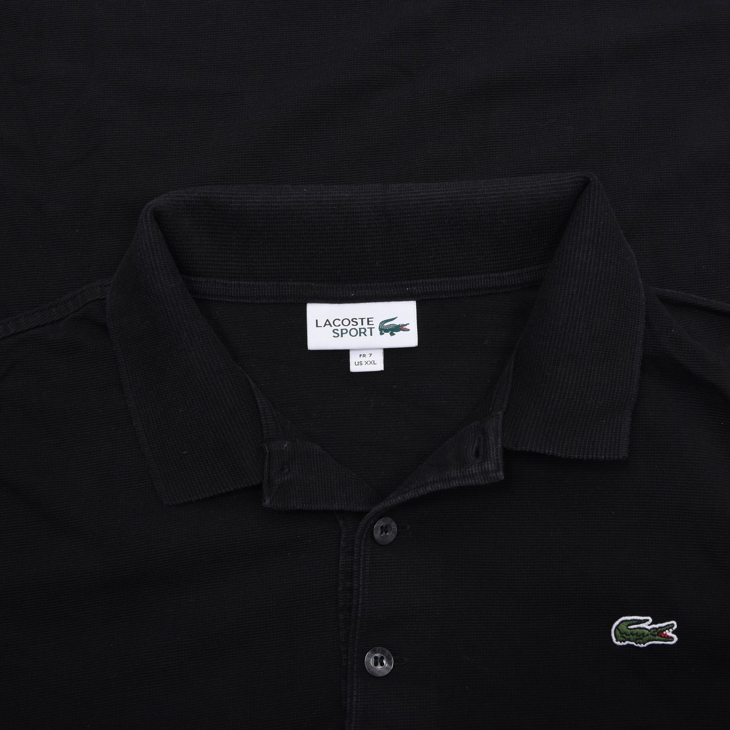 Lacoste Sport 2x Polo Shirts Size 7/US XXL ca. 62-62.5cm - Black