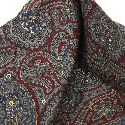 Classic Vintage Seide Einstecktuch 30,5 cm  Made in Italy- Large Paisley