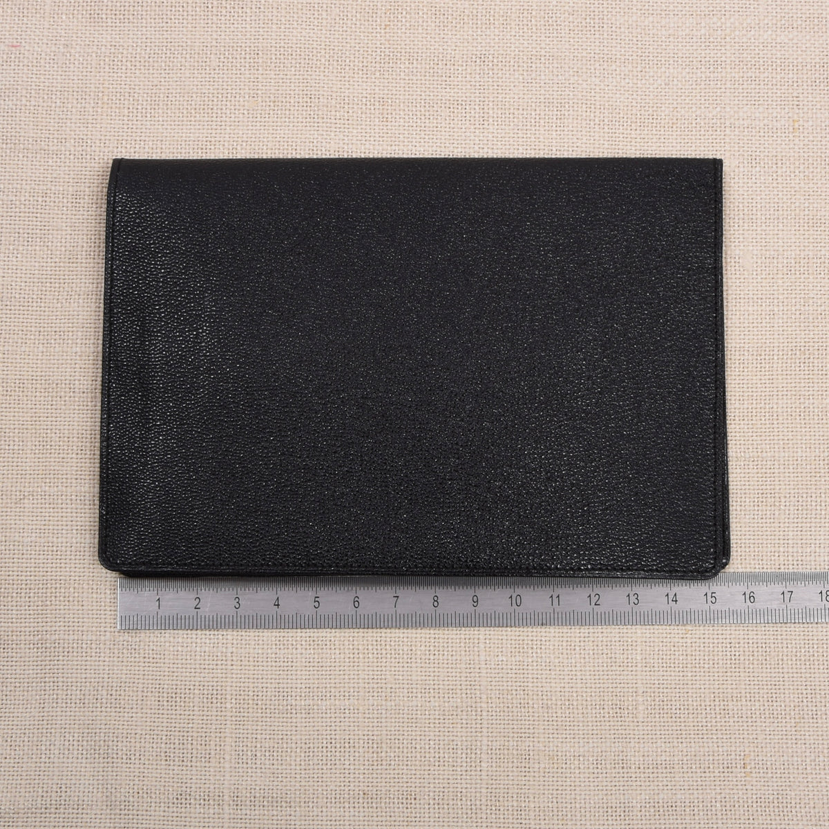 NOS Luxury Leather Travel Wallet Multi Pocket ca. 11cm - Black