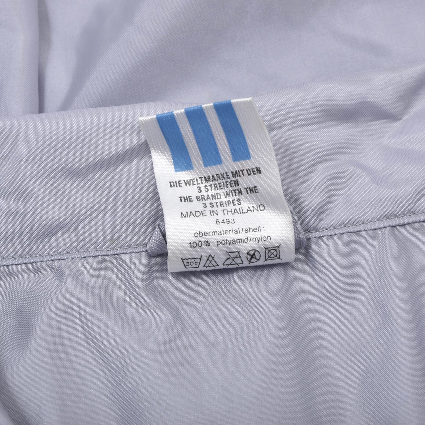 Vintage Adidas Castrol Nylon Blouson/Jacke Größe D54 ca. 63cm - Grau