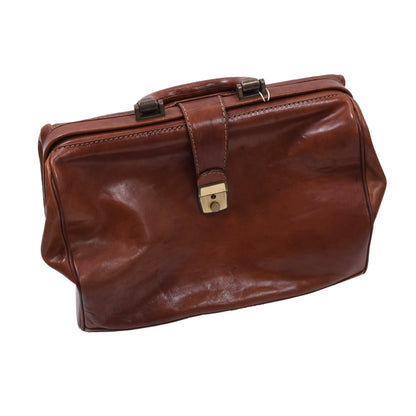 Die Fargo Leder Arzttasche/Handgepäck ca. 36,5cm - Braun