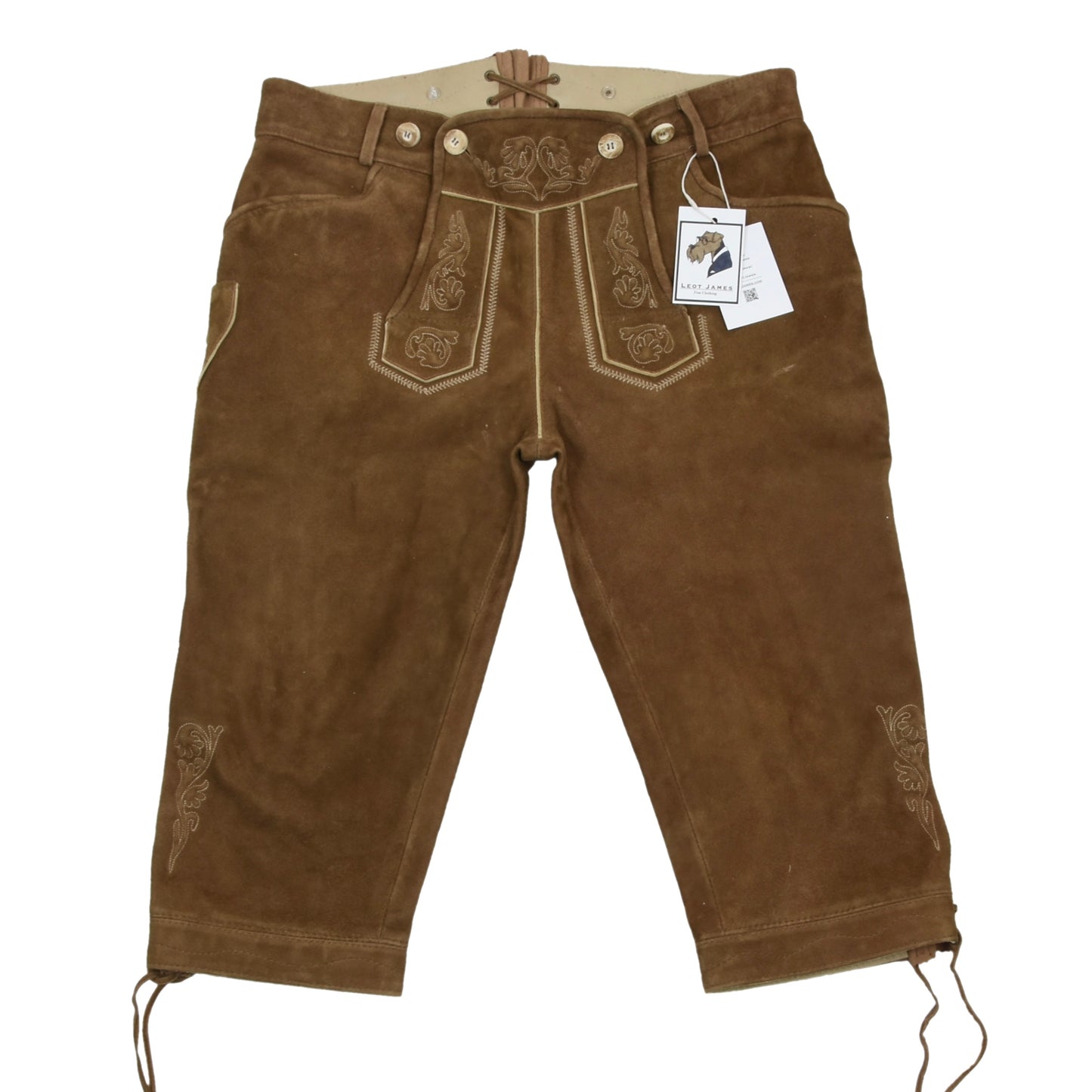 Classic Suede Lederhose Size 50 - Brown