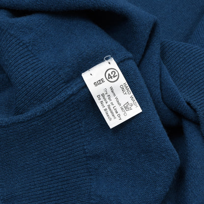 Vintage Peter Scott 100% Wool Sweater Size 42 Chest ca. 58.5cm - Blue