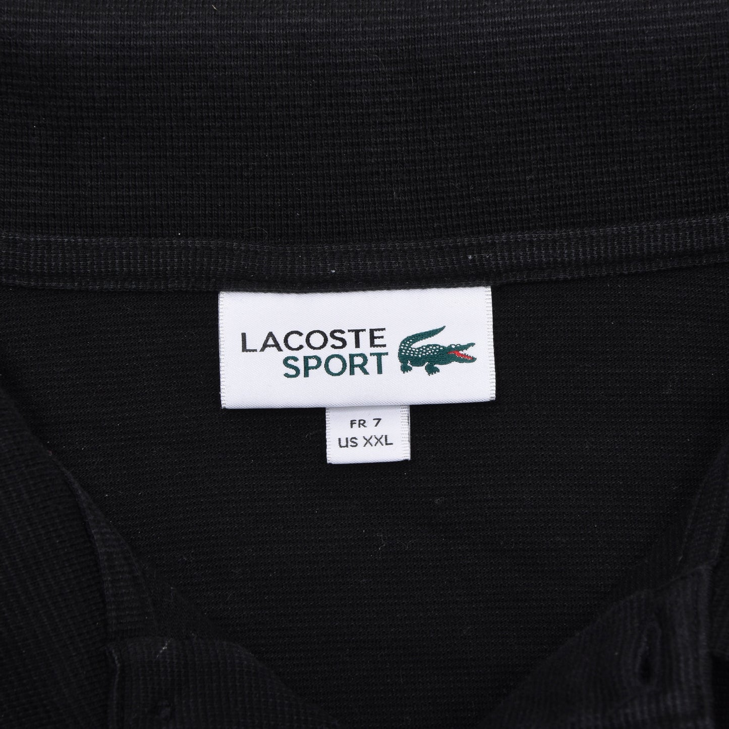 Lacoste Sport 2x Polo Shirts Size 7/US XXL ca. 62-62.5cm - Black