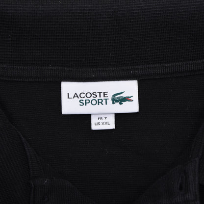 Lacoste Sport 2x Polo Shirts Size 7/US XXL ca. 62-62.5cm - Black
