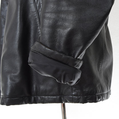 JOOP! Leather Jacket Size 50 Chest ca. 61cm - Black