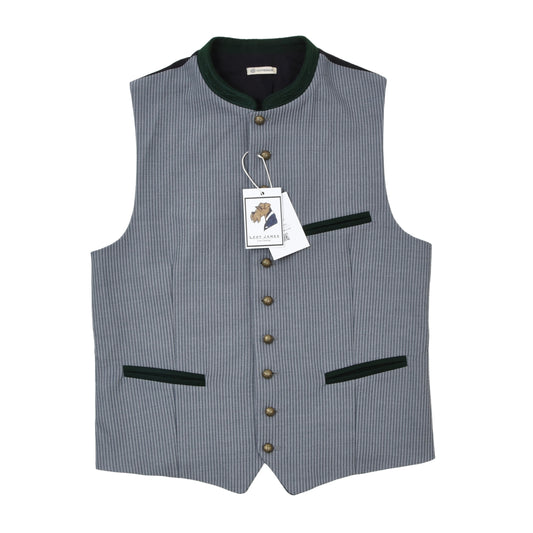 Gottseidank Trachten Vest Size 48 ca. 51.5cm - Grey