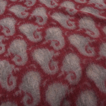 Hemley 100% Cashmere Scarf ca. 164cm - Red/Grey