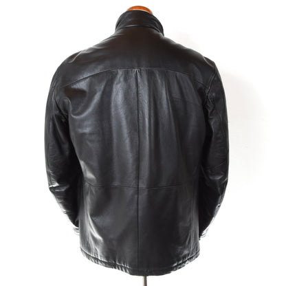 JOOP! Leather Jacket Size 50 Chest ca. 61cm - Black