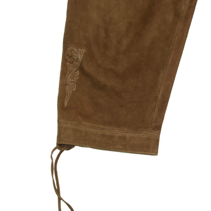 Classic Suede Lederhose Size 50 - Brown