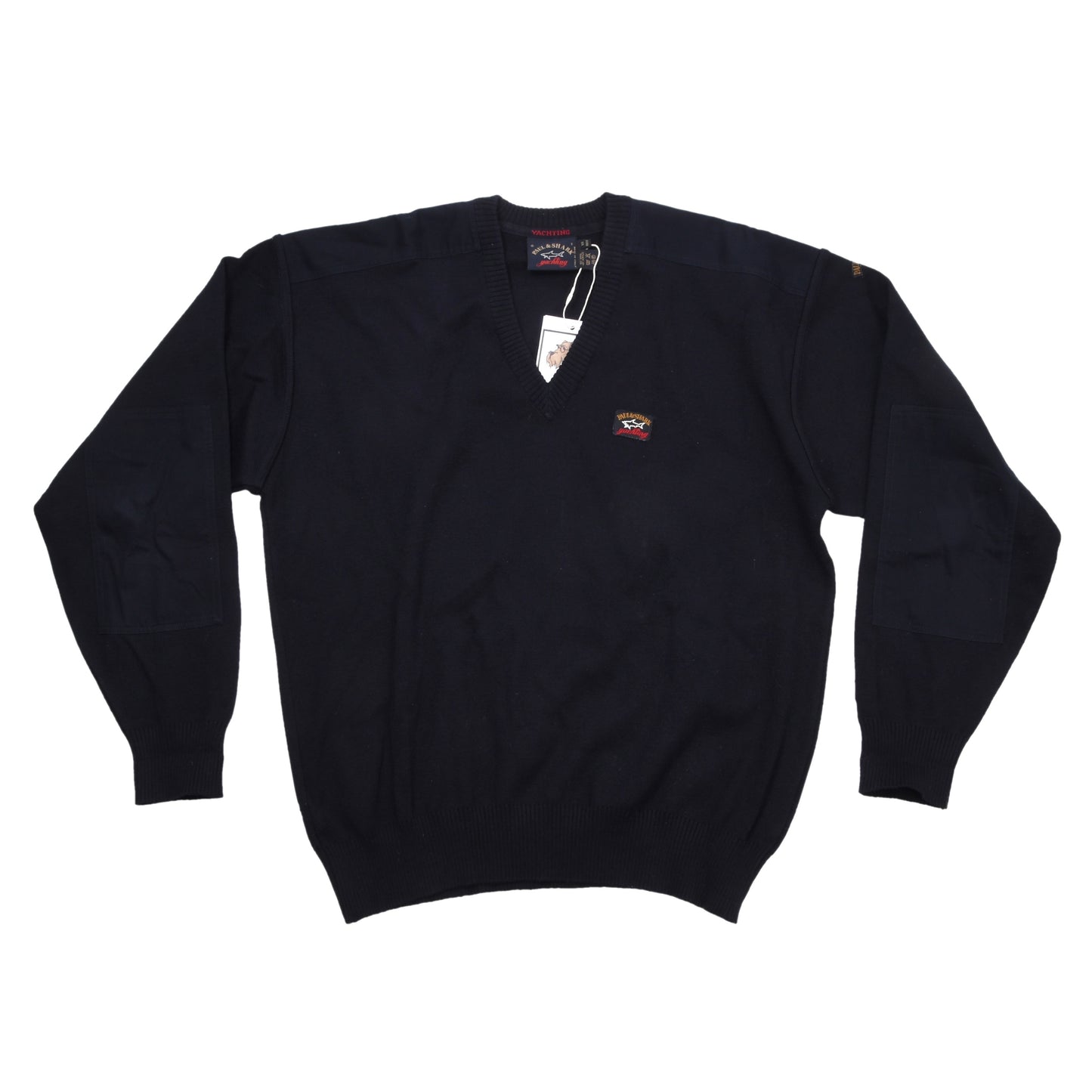 Vintage Paul &amp; Shark Yachting Wollmischung Pullover Größe S Brustumfang ca. 58,5 cm - Marineblau