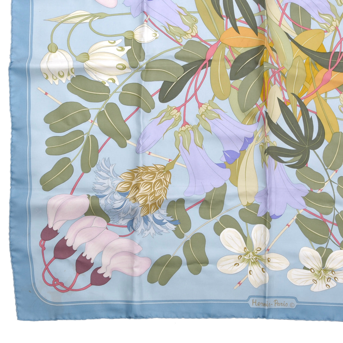 Hermès Paris Fleurs d'Hellade x Niki Goulandris Seidenschal