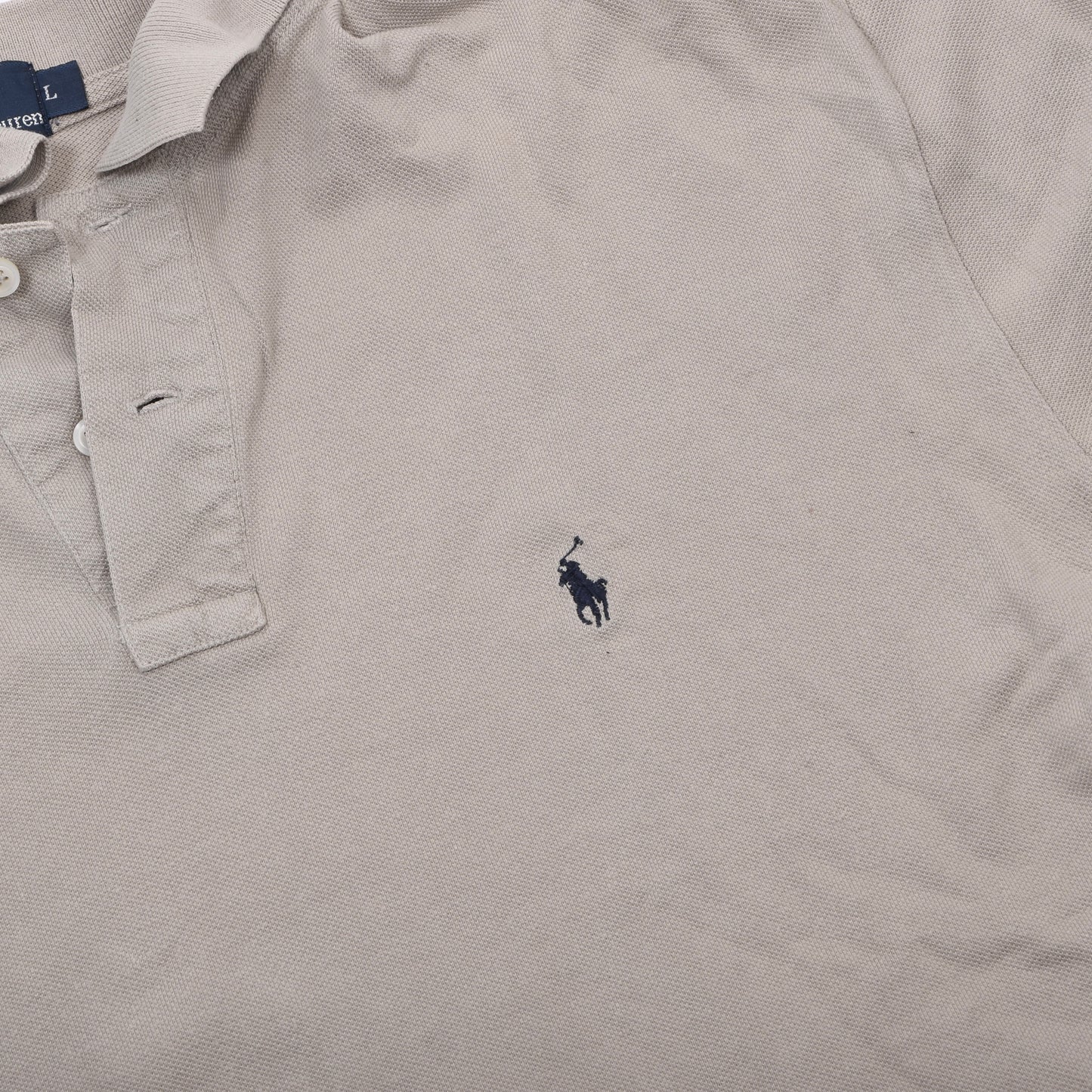 Polo Ralph Lauren 3x Polo Shirts Custom Fit Size L ca. 55-57.5cm - Blue/Navy/Beige