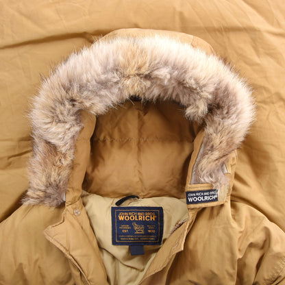 Woolrich Arctic Parka Feat. Coyote Hood Size M ca. 62cm - Beige/Tan