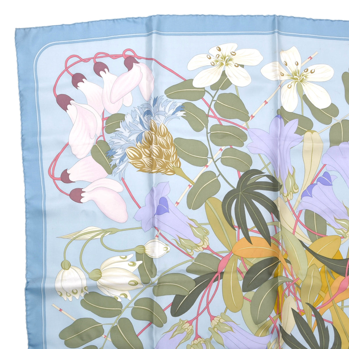 Hermès Paris Fleurs d'Hellade x Niki Goulandris Seidenschal