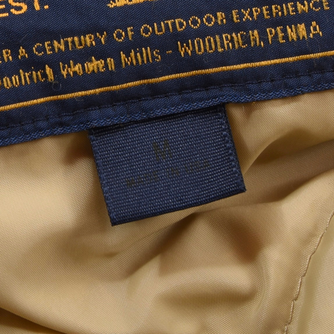 Woolrich Arctic Parka Feat. Coyote Hood Size M ca. 62cm - Beige/Tan