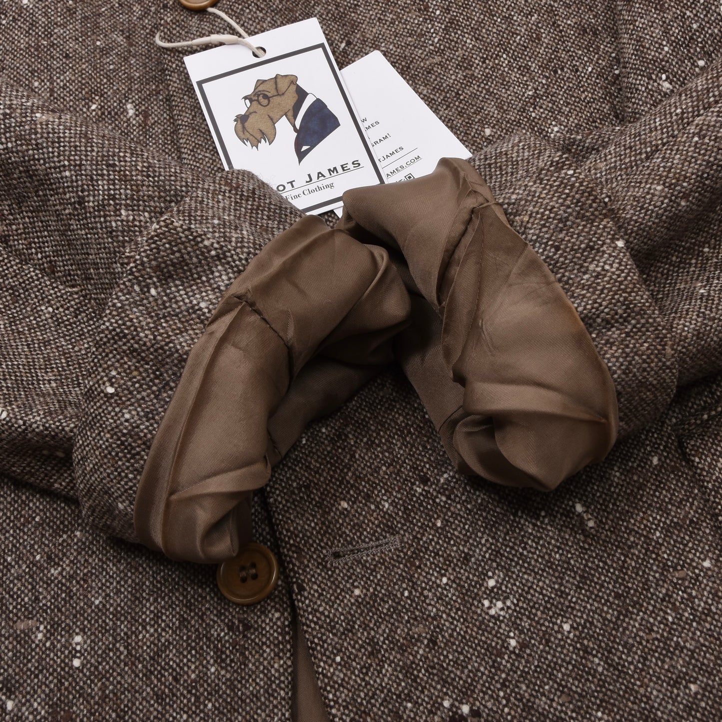 Cerruti 1881 Tweed-Jackett Größe 52 Brust ca. 56,5cm -meliert braun