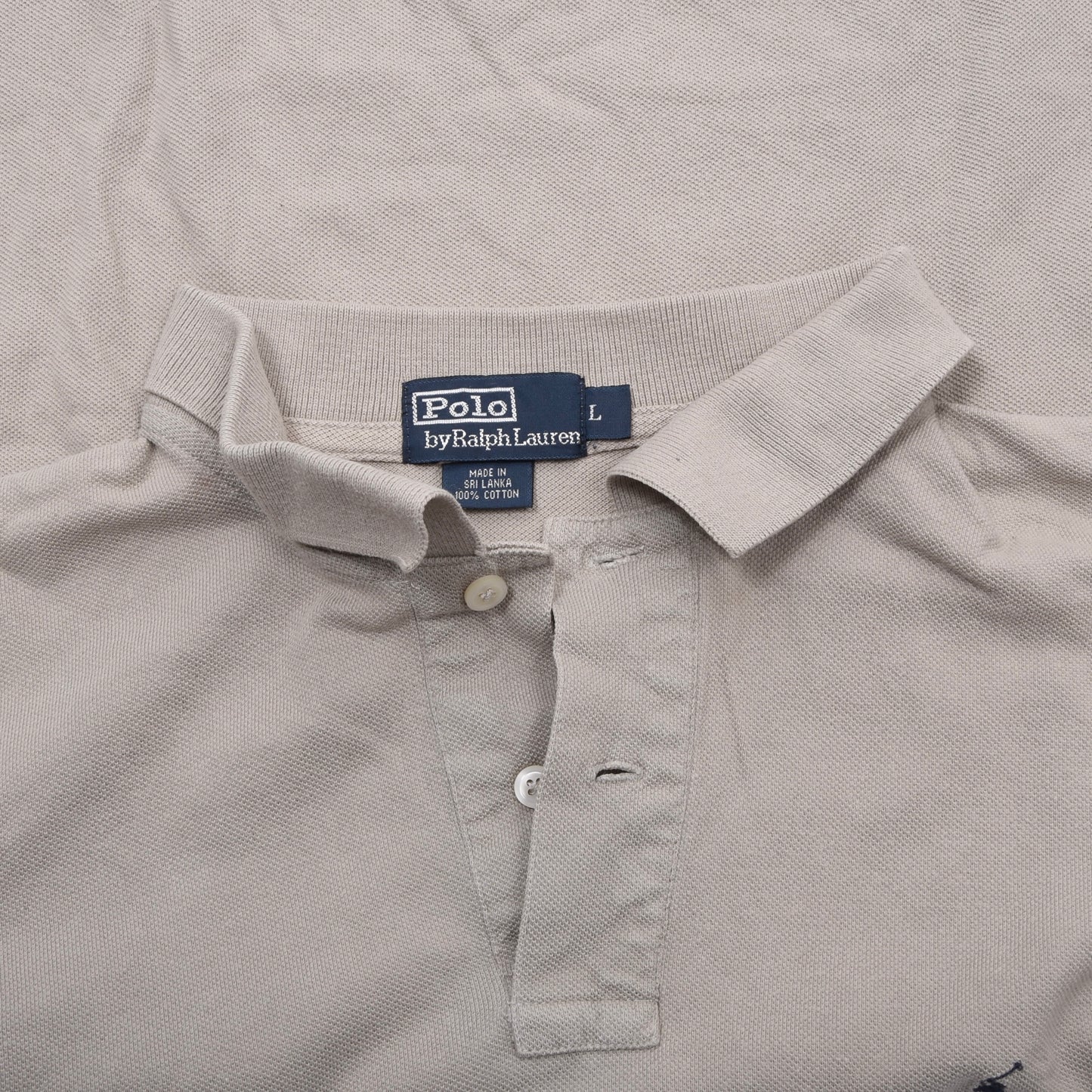 Polo Ralph Lauren 3x Polo Shirts Custom Fit Size L ca. 55-57.5cm - Blue/Navy/Beige