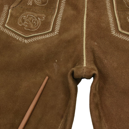 Classic Suede Lederhose Size 50 - Brown