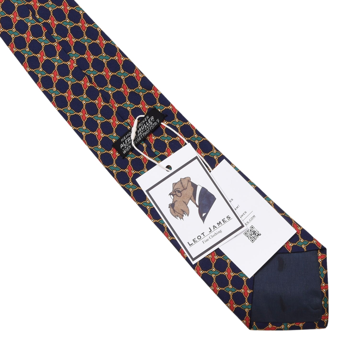 Alfred Müller Seidenkrawatte ca. 144cm/9,3cm - Ketten