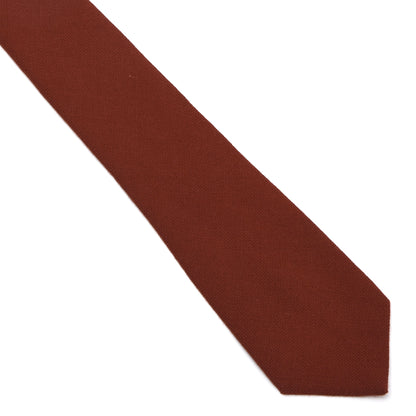 NOS Cravats of London Krawatte 100% Schurwolle Made in England – Burnt Orange