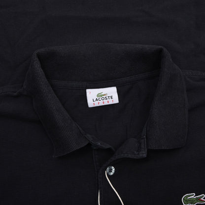 Lacoste Sport 2x Polo Shirts Size 7/US XXL ca. 62-62.5cm - Black