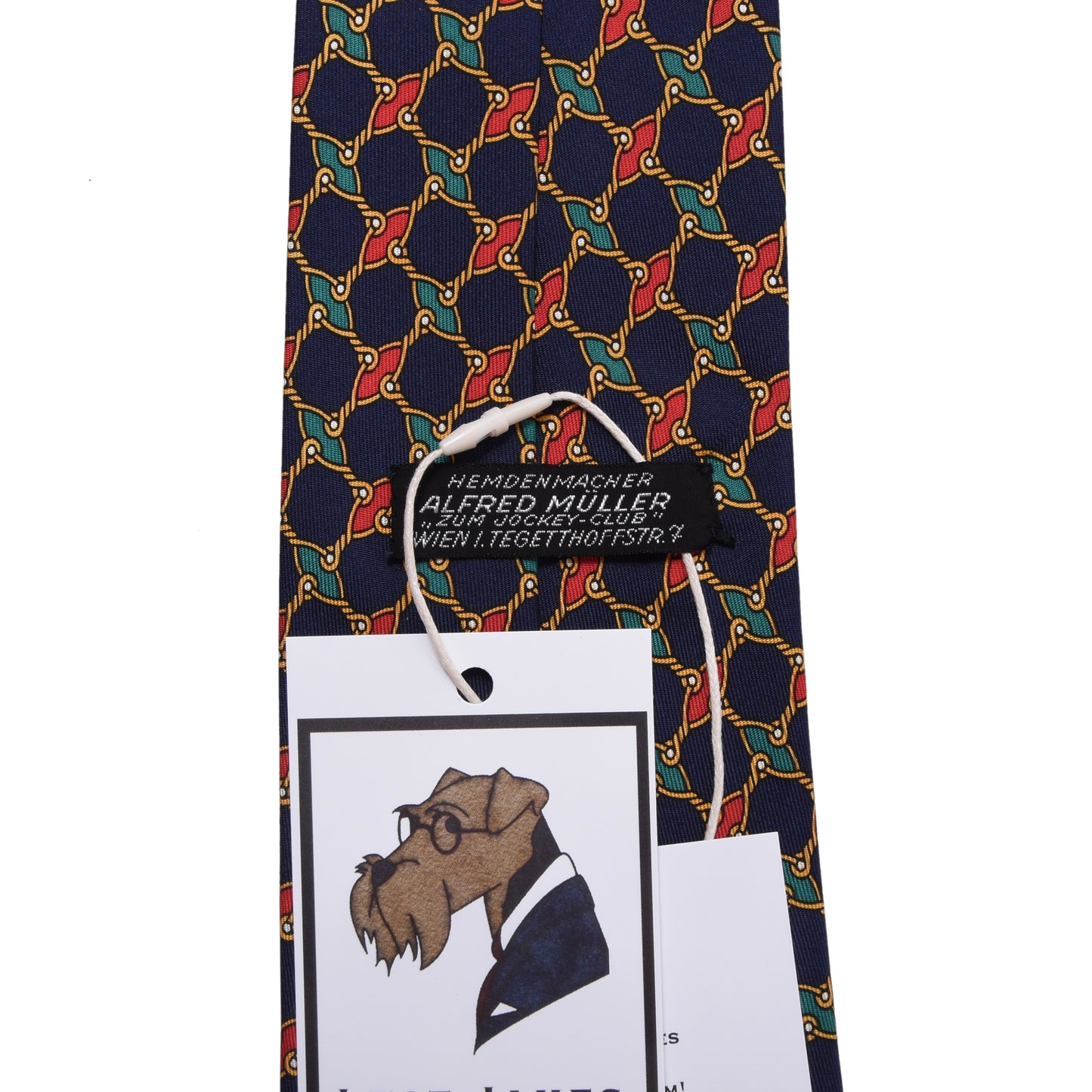 Alfred Müller Seidenkrawatte ca. 144cm/9,3cm - Ketten