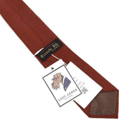 NOS Cravats of London Krawatte 100% Schurwolle Made in England – Burnt Orange