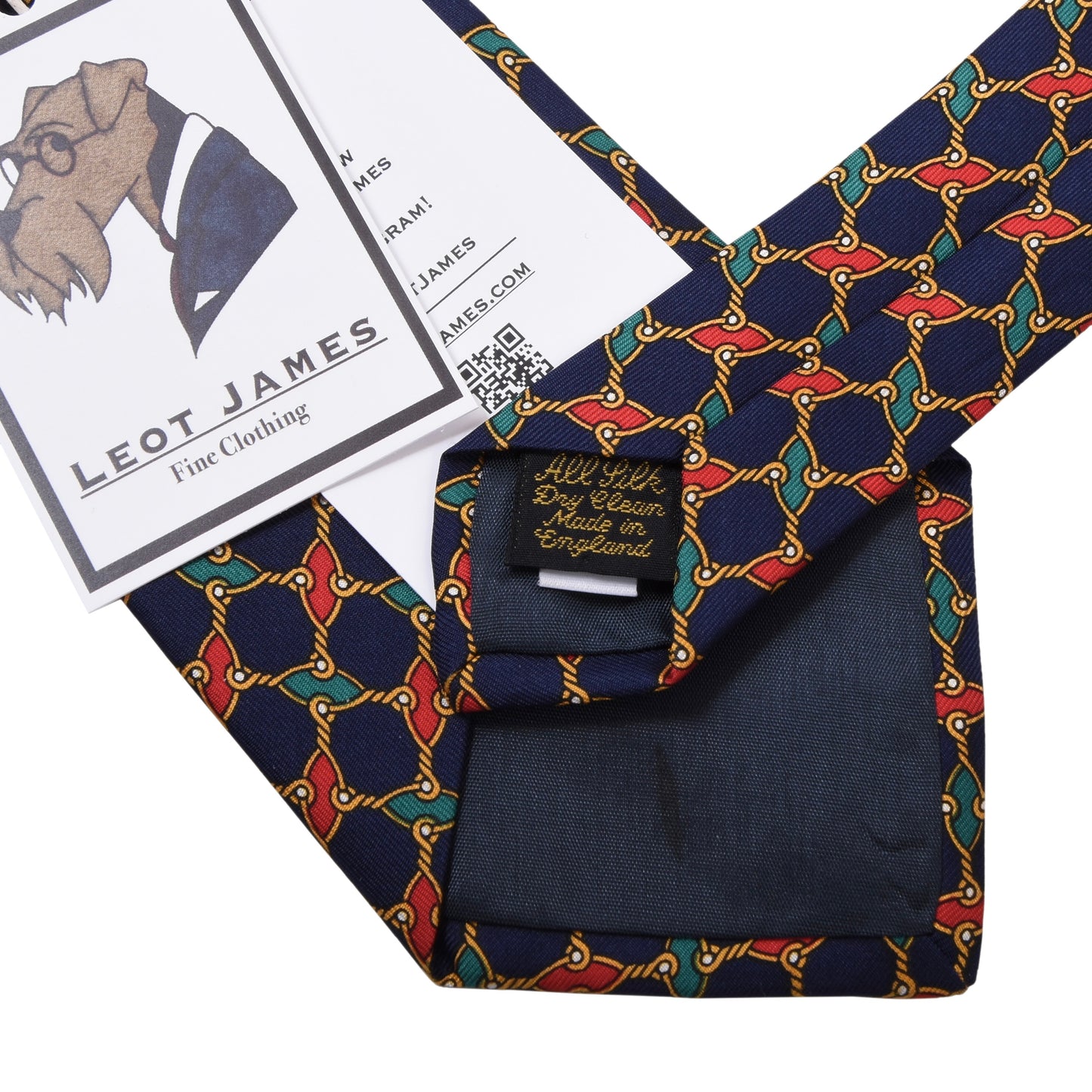 Alfred Müller Seidenkrawatte ca. 144cm/9,3cm - Ketten