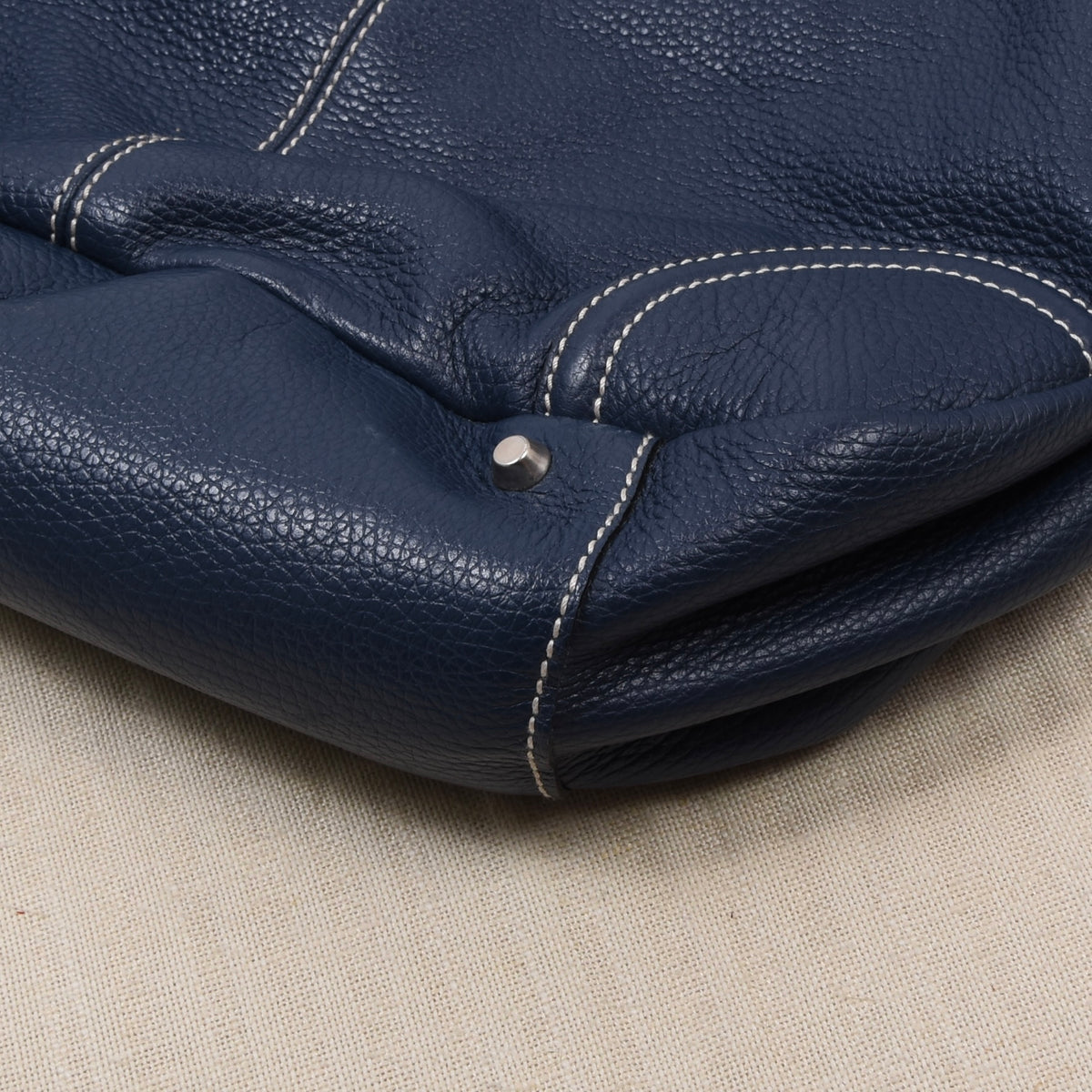 Bric's Leather Bag/Purse - Navy Blue