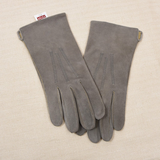 Handschuh Peter Ungefüttert Rehleder Handschuhe Gr. 7,5 - Grau