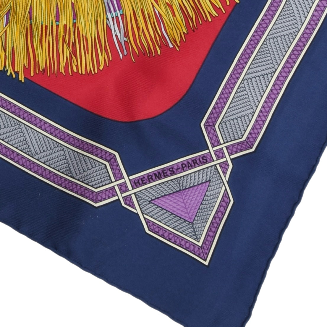 Hermès Paris Cuirs du Désert x Françoise de la Perrière Seidenschal