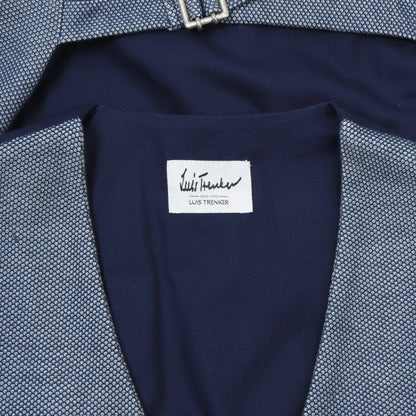 Luis Trenker 100% Cotton Waistcoat/Vest Size 46 - Blue