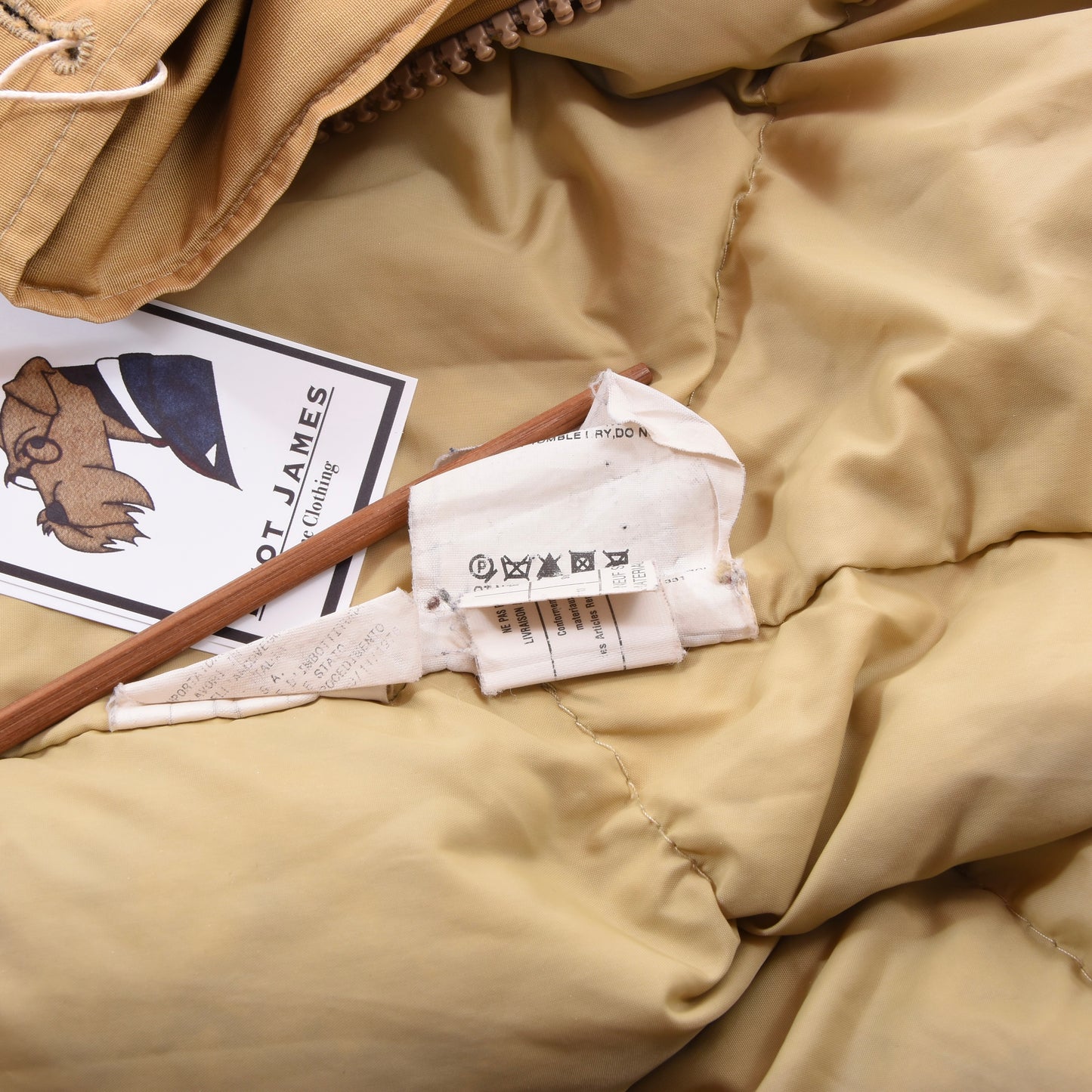 Woolrich Arctic Parka Feat. Coyote Hood Size M ca. 62cm - Beige/Tan