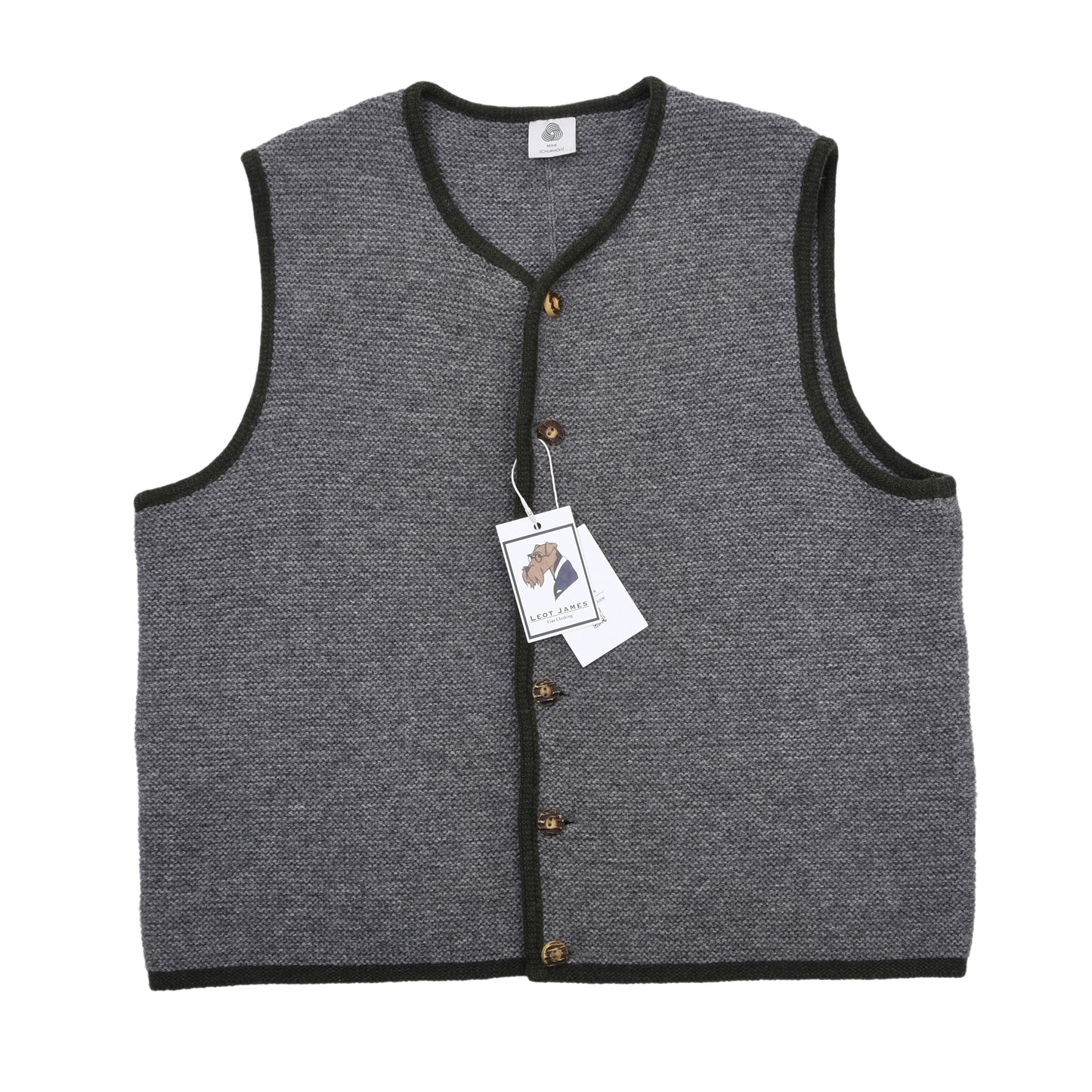 Classic Wool Sweater Vest/Trachtenweste Size 56 Chest ca. 59.5cm - Grey