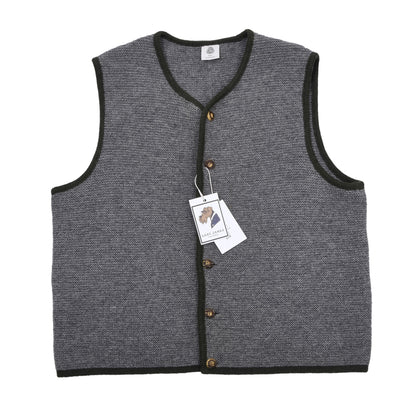 Classic Wool Sweater Vest/Trachtenweste Size 56 Chest ca. 59.5cm - Grey