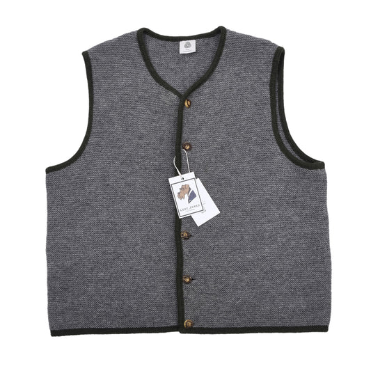 Classic Wool Sweater Vest/Trachtenweste Size 56 Chest ca. 59.5cm - Grey