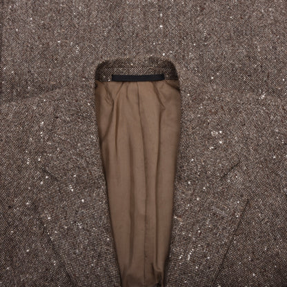 Cerruti 1881 Tweed-Jackett Größe 52 Brust ca. 56,5cm -meliert braun
