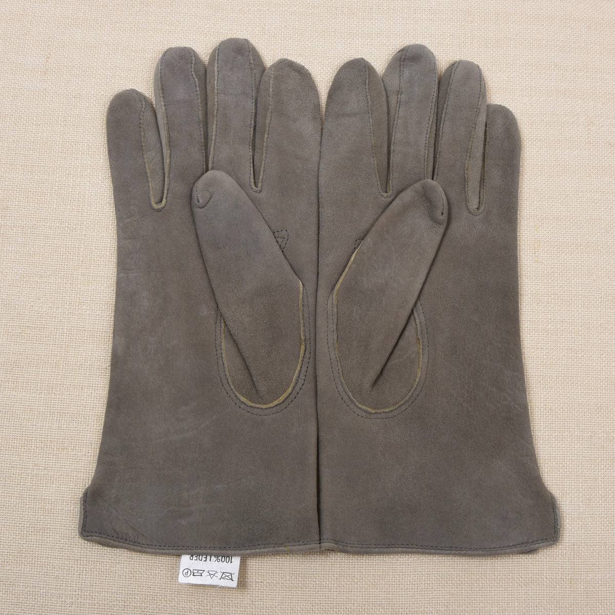 Handschuh Peter Ungefüttert Rehleder Handschuhe Gr. 7,5 - Grau