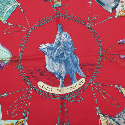 Hermès Paris Cuirs du Désert x Françoise de la Perrière Seidenschal