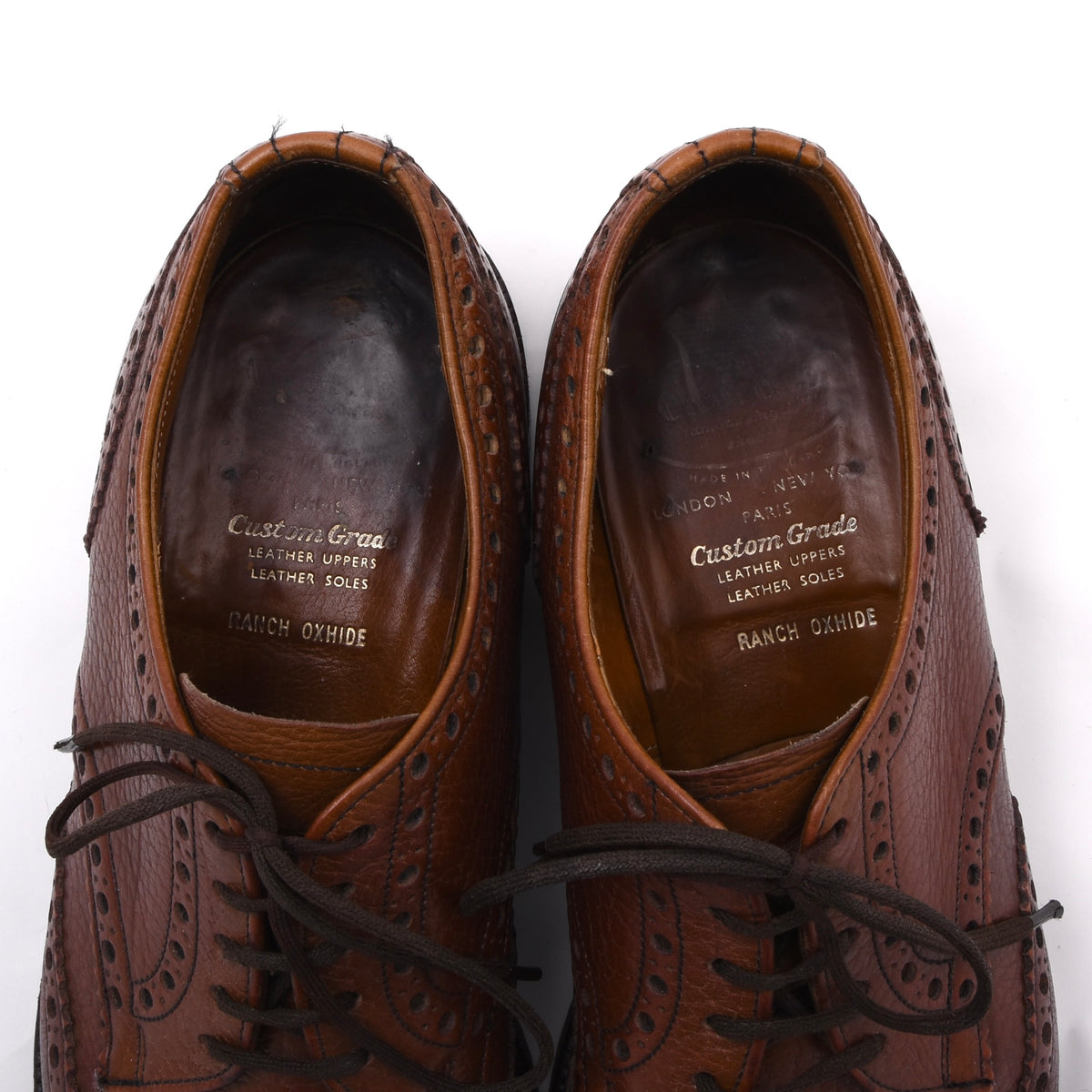 Vintage Church's Ranch Oxhide Brogue Schuhe Gr. 7F – Braun