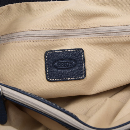 Bric's Leather Bag/Purse - Navy Blue