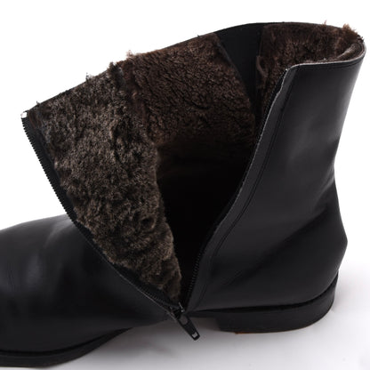 Cordwainer Lammfell Futter Stiefel Gr. 10 – Schwarz