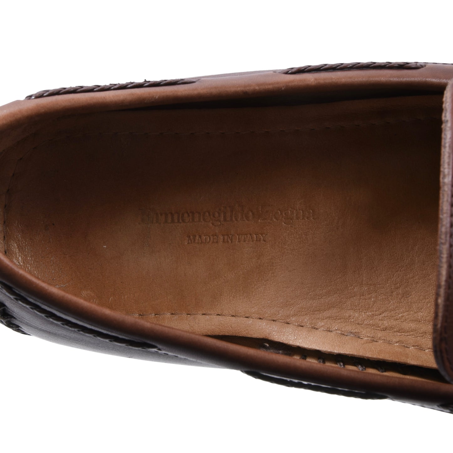 Ermenegildo Zegna Fahrschuhe, Größe EU 9 / US 10 – Braun
