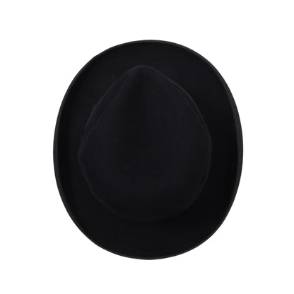 Vintage Anton Pichler Homburg Hut 5,5cm Krempe Größe 56 - Schwarz